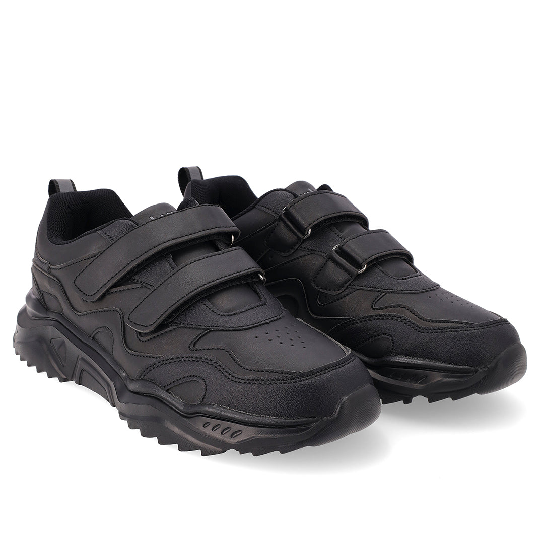 Toughees Older Kids Velcro Sneaker - Black