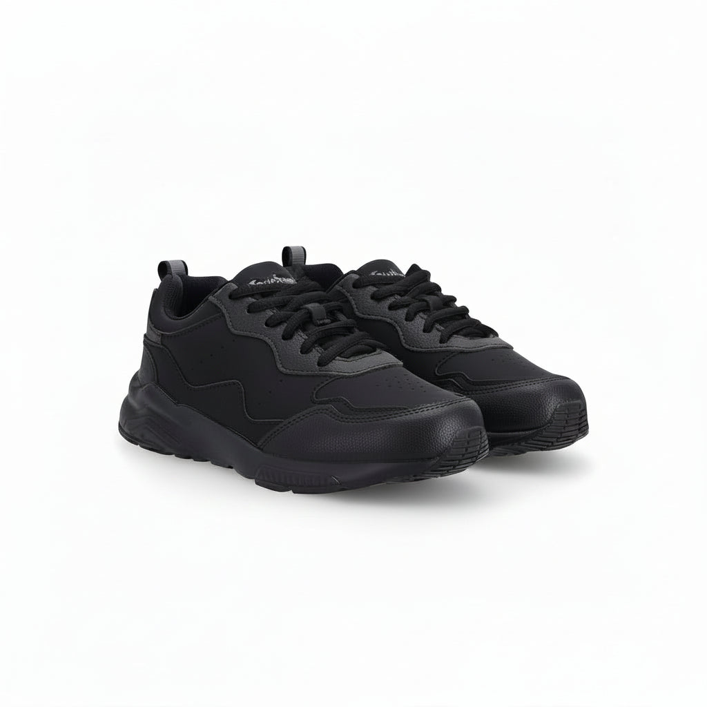Toughees Adult  Lace-up Trainers - Black