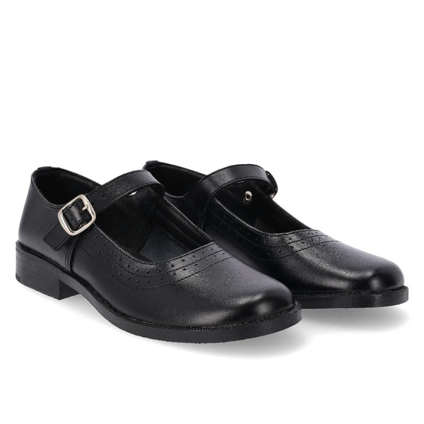 Toughees Gold Pearl Ladies One Bar School Shoes - Black – Toughees SA ...