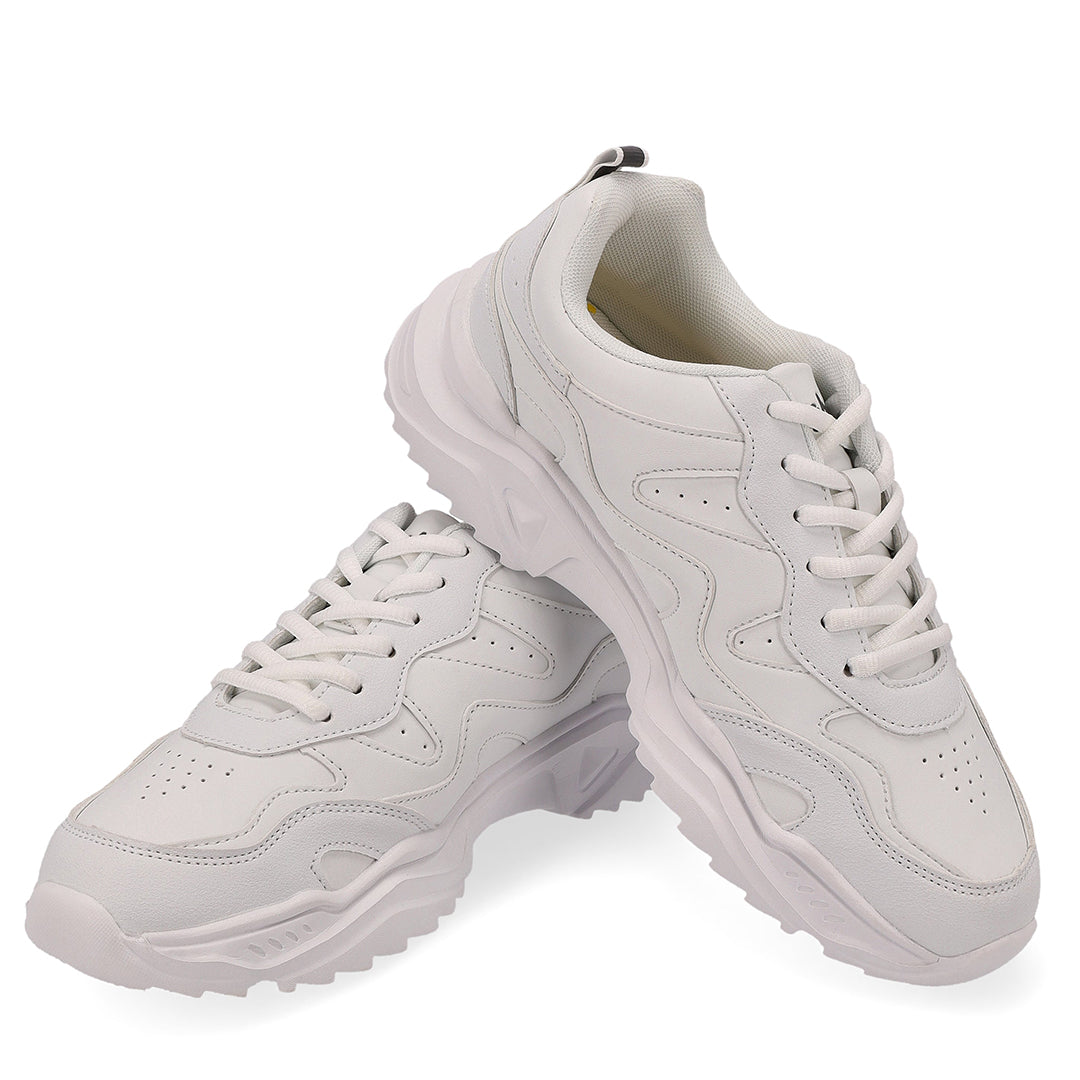 Toughees Adult Lace Up Sneaker - White