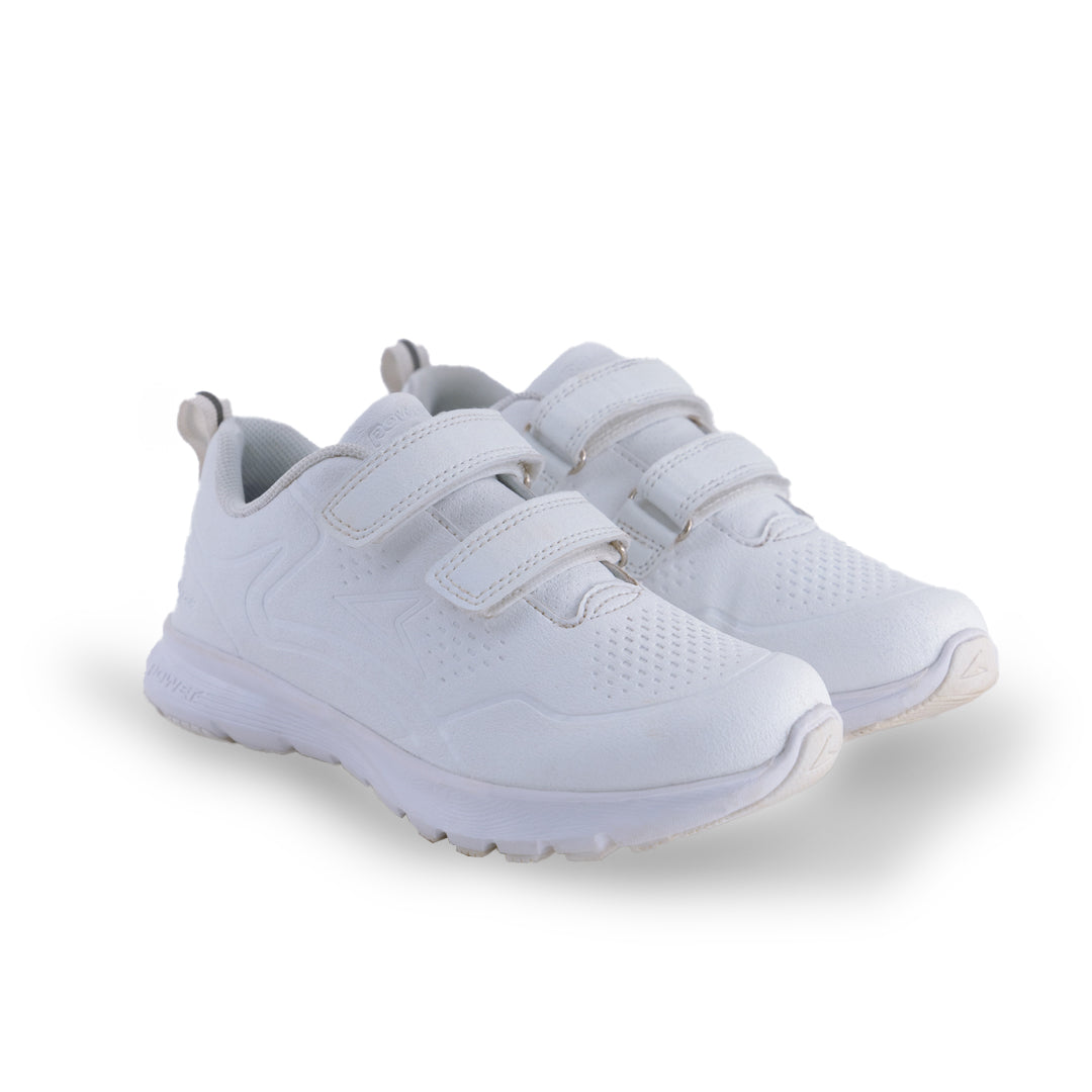 Power X Toughees Adult Velcro Sneakers - White