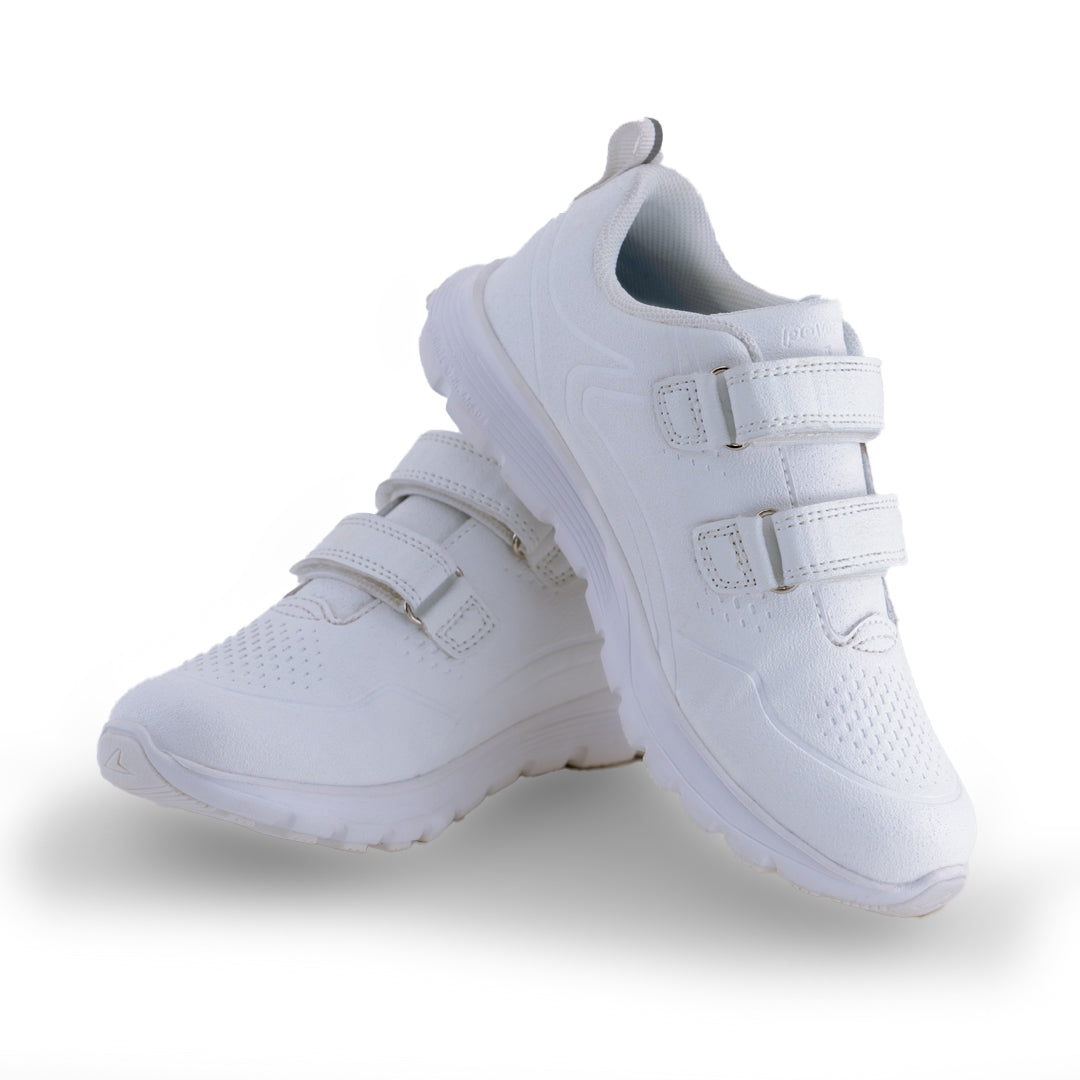 Power X Toughees Older Kids Velcro Sneakers - White